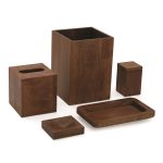 Ahala Collection Amenity Tray, Dark Walnut